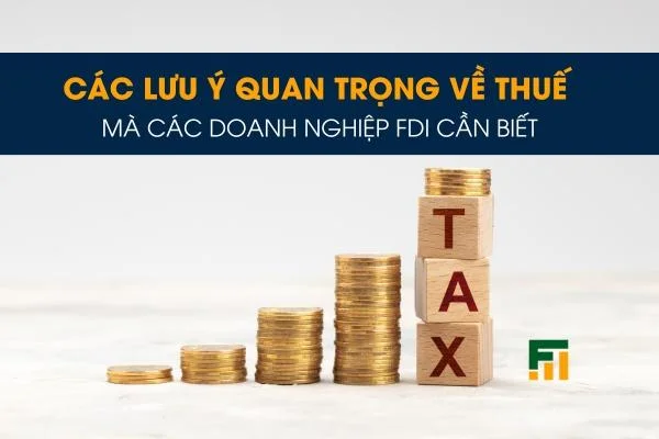 Các Lưu Ý Quan Trọng Về Thuế Mà Các Doanh Nghiệp FDI Cần Biết