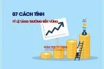 7 cách tính tỷ lệ tăng trưởng bền vững