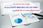 Vai trò và thực trạng sử dụng thuyết minh báo cáo tài chính trong phân tích tài chính doanh nghiệp